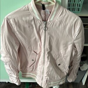 Blush Pink Bomber Jacket